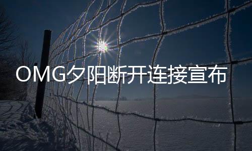 OMG夕阳断开连接宣布退役全文 老一代黑暗势力OMG剩1人