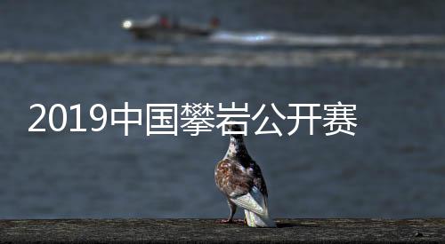 2019中国攀岩公开赛日本选手包揽男、女全能冠军